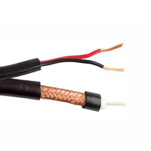کابل RG59 ترکیبی مغزی 07 مس شیلد 96 رشته برق 2 در 0.5