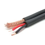 کابل RG59 ترکیبی مغزی 08 شیلد 80 رشته CCA برق 2 در 0.5