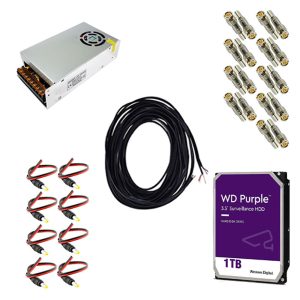 پک دوربین مداربسته 8 کانال 5 مگاپیکسل AHD رایمون مدل RP-CV-5MP-HI1T8C-00