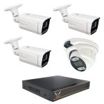 پک دوربین مداربسته 4 کانال 5 مگاپیکسل AHD رایمون مدل RP-CV-5MP-HI1T4C-02