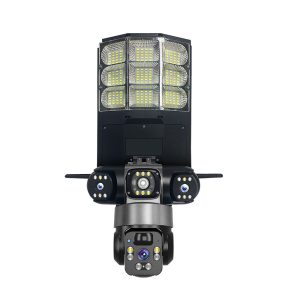 دوربین تیر چراغ برقی هوشمند 3 لنز سولار سیم کارتی V380 مدل XH-3SE4C2TA4-G