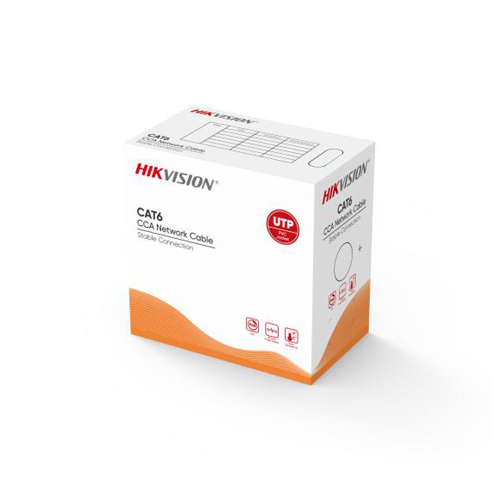 کابل شبکه CAT6-UTP برند هایک ویژن مدل DS-1LN6UU/CCA