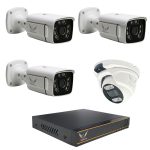 پک دوربین مداربسته 4 کانال 5 مگاپیکسل AHD رایمون مدل RP-CV-5MP-HI1T4C-01