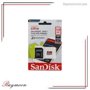 کارت حافظه microSDXC سن دیسک سری Ultra کلاس 10 استاندارد UHS-I U1 سرعت 100MBps ظرفیت 128 گیگابایت