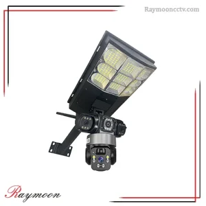 دوربین تیر چراغ برقی هوشمند 3 لنز سولار سیم کارتی V380 مدل XH-3SE4C2TA4-G
