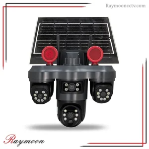 دوربین پنل خورشیدی سیم کارتی 3 لنز 3 موتور V380 مدل VTS68