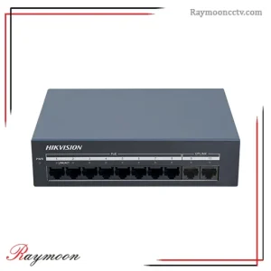 سوئیچ 8 پورت گیگابیتی POE هایک ویژن همراه 2 پورت آپلینک مدل DS-XS10G-P