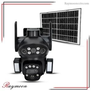 دوربین خورشیدی سیم‌کارتی دو لنز و زوم اپتیکال 10 برابر V380 مدل X7 Pro