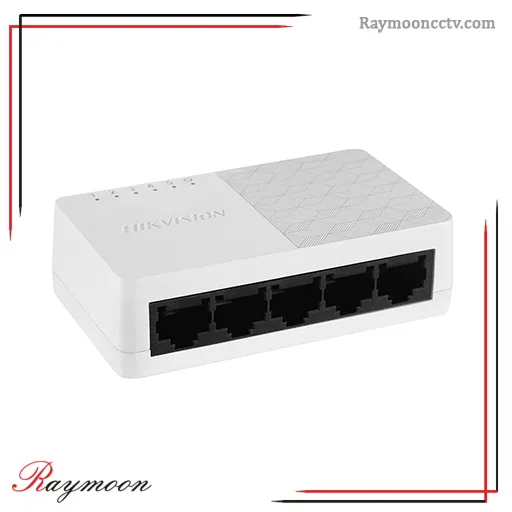سوئیچ شبکه 5 پورت سرعت 10/100 برند هایک ویژن مدل DS-3E0105D-O